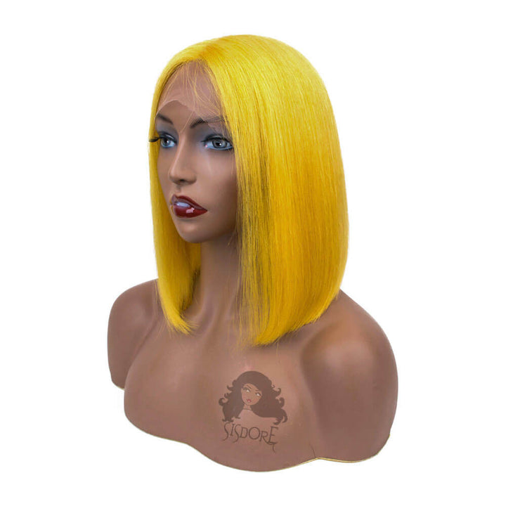 Yellow Hair Bob Wig