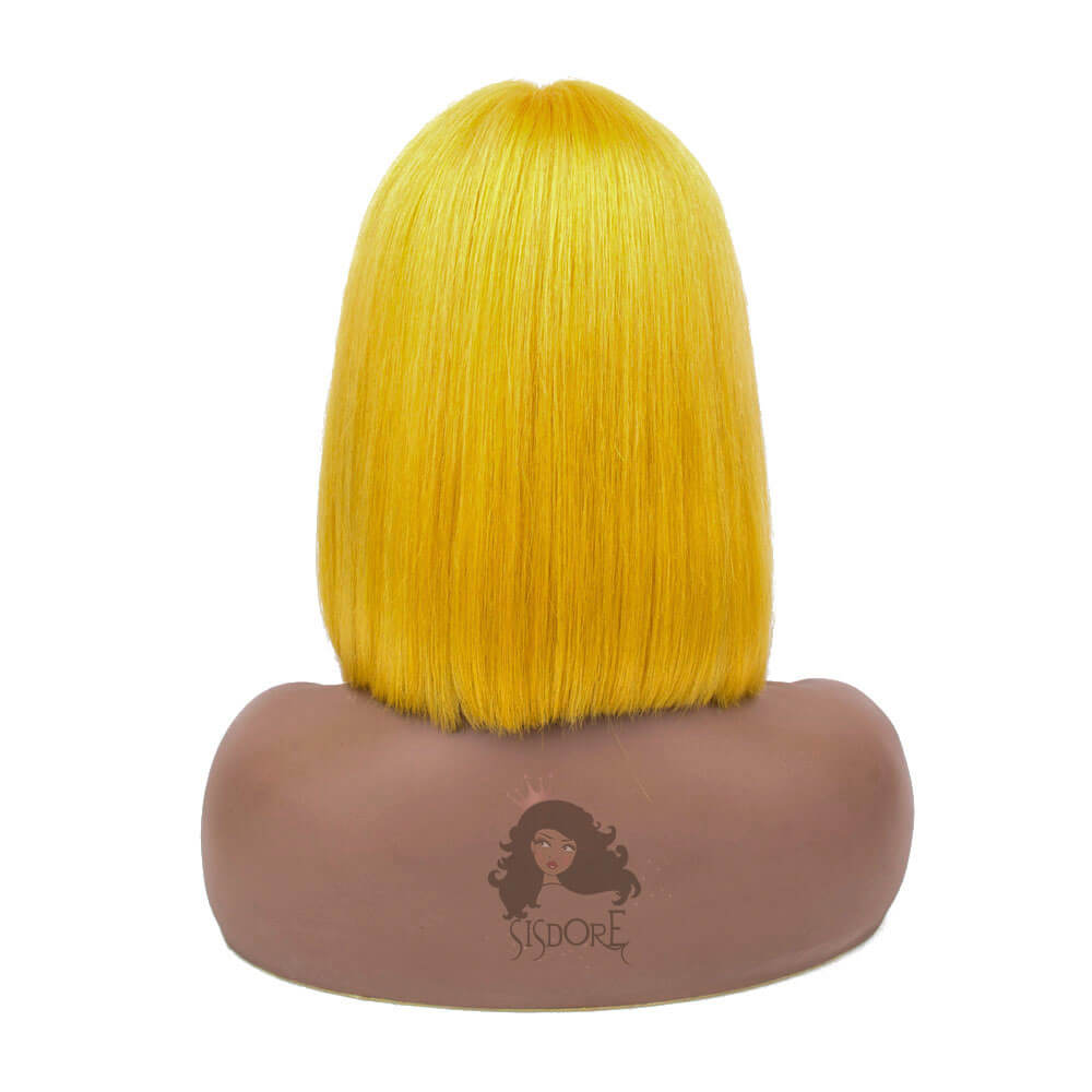 Yellow Hair Bob Wig