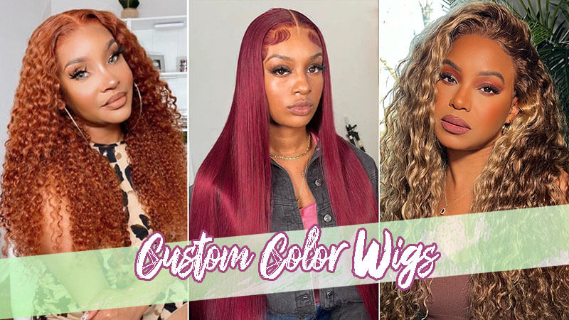 SISDORE custom colored human hair wigs