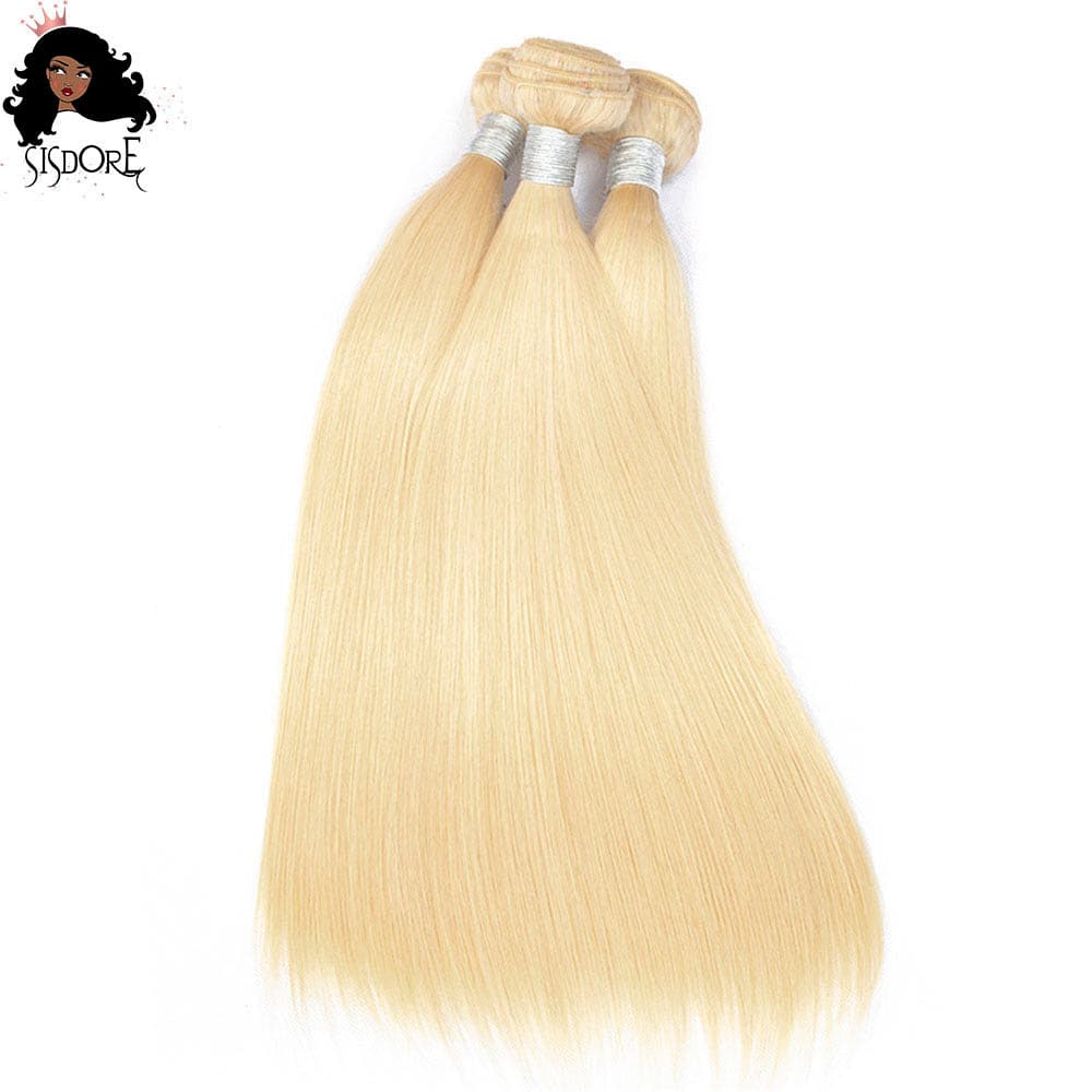 613 Blonde Straight Hair Weaves 3 bundles