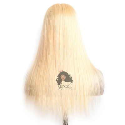 613 blonde straight 13x4 ear to ear glueless lace front wig