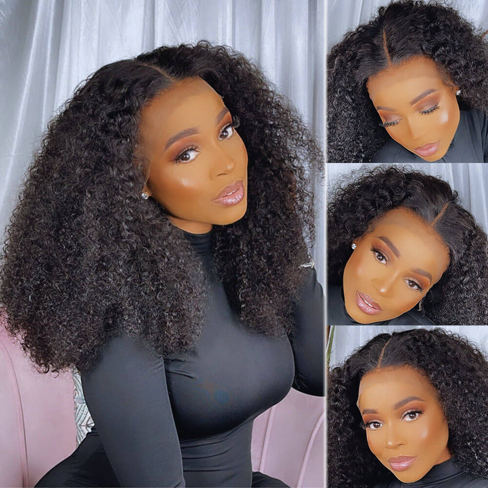 Human hair wigs kinky 2025