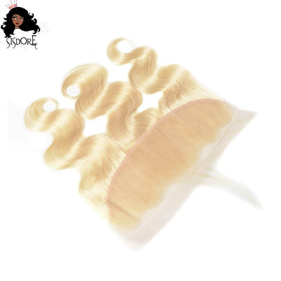 #613 Blonde Body Wave Human Hair 13x4 Ear to Ear Lace Frontal