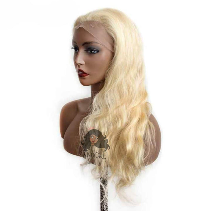 High Definition Lace Frontal on 613 Blonde Body Wave Wig