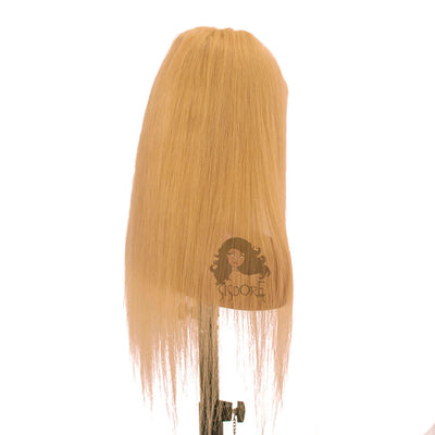 Light Beige Blonde Color #22 Straight Human Hair 13X6 Lace Front Wig 22 Inches Side View