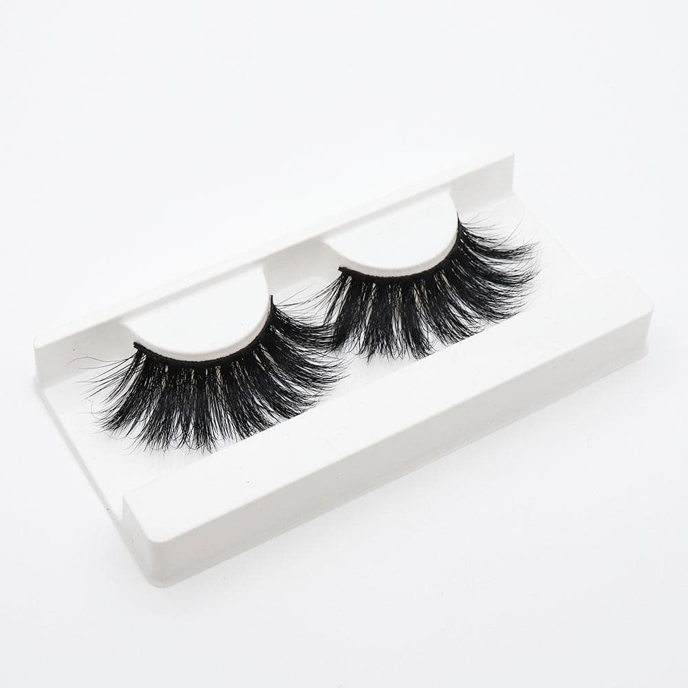 25mm Long Mink Hair Messy Multilayer Cross 3D False Eyelashes EL-005