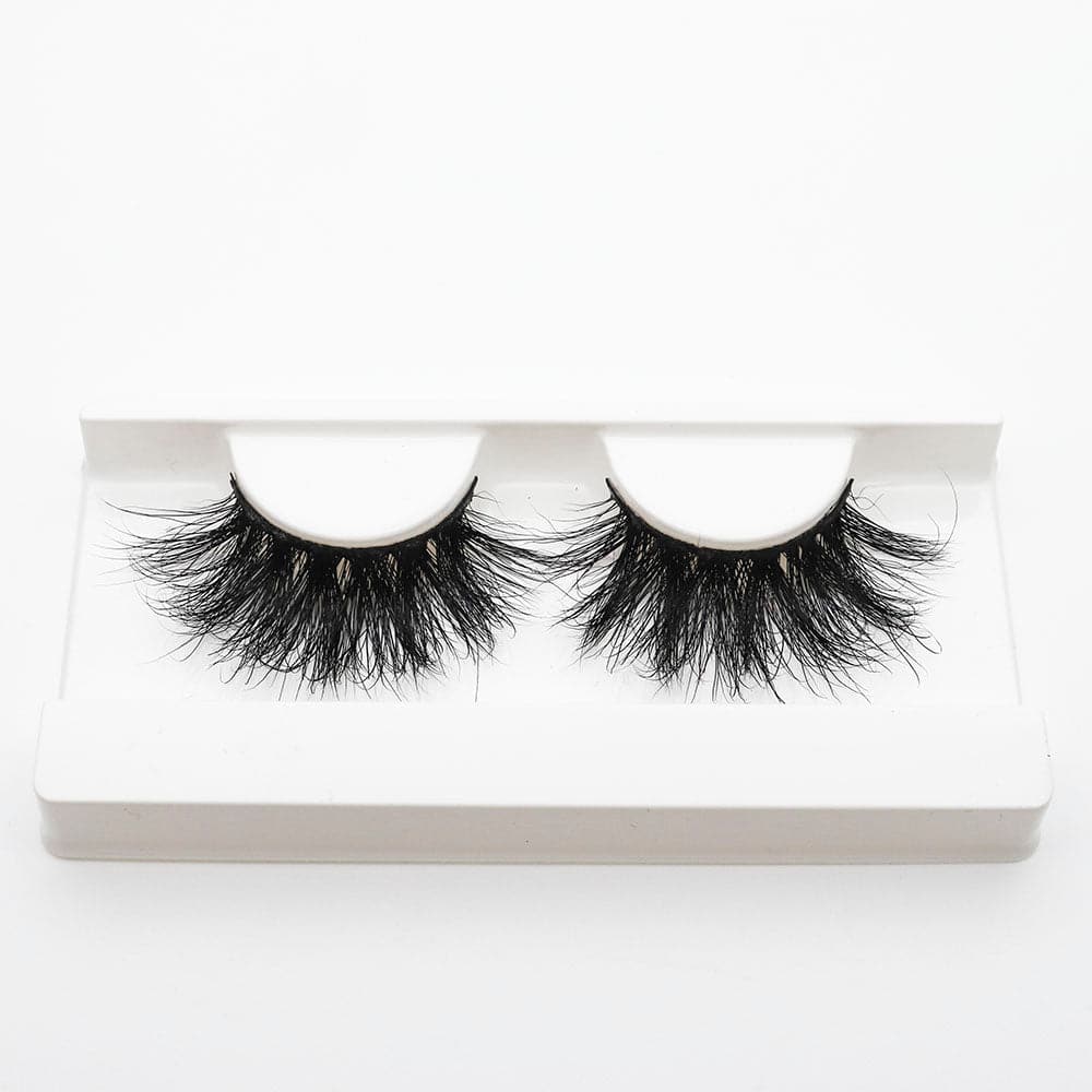 25mm Long Mink Hair Messy Multilayer Cross 3D False Eyelashes EL-007