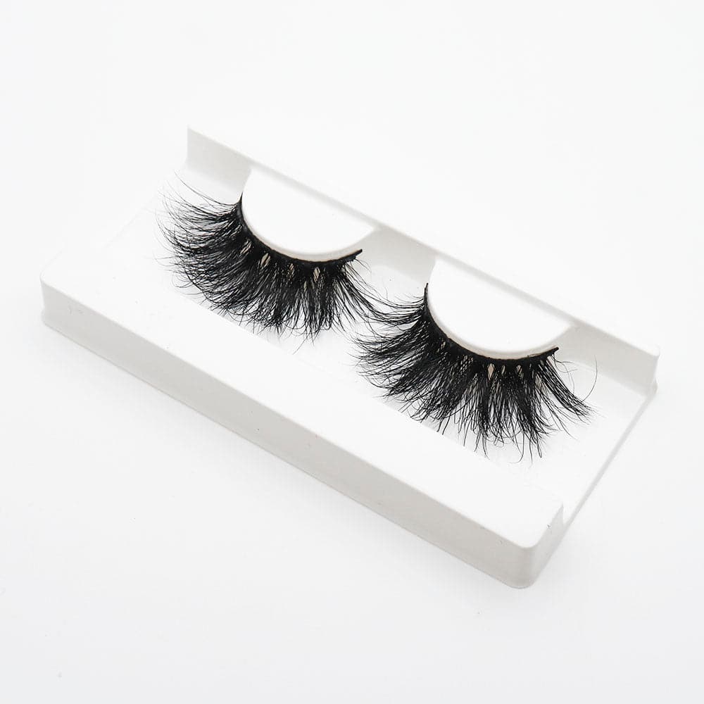 25mm Long Mink Hair Messy Multilayer Cross 3D False Eyelashes EL-007