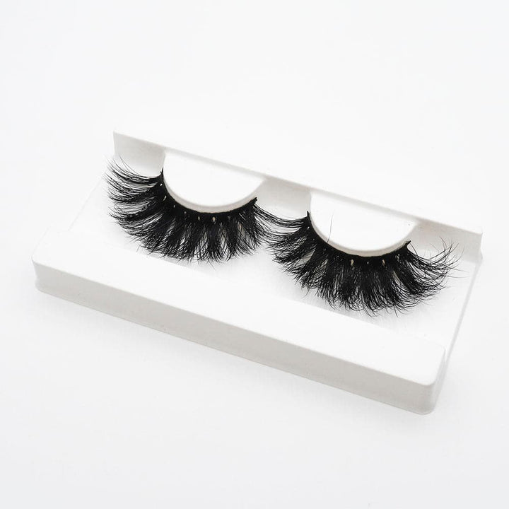 25mm Long Mink Hair Messy Multilayer Cross 3D False Eyelashes EL-008