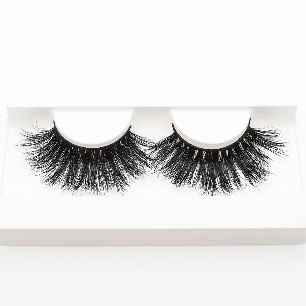 25mm Long Mink Hair Messy Multilayer Cross 3D False Eyelashes EL-009