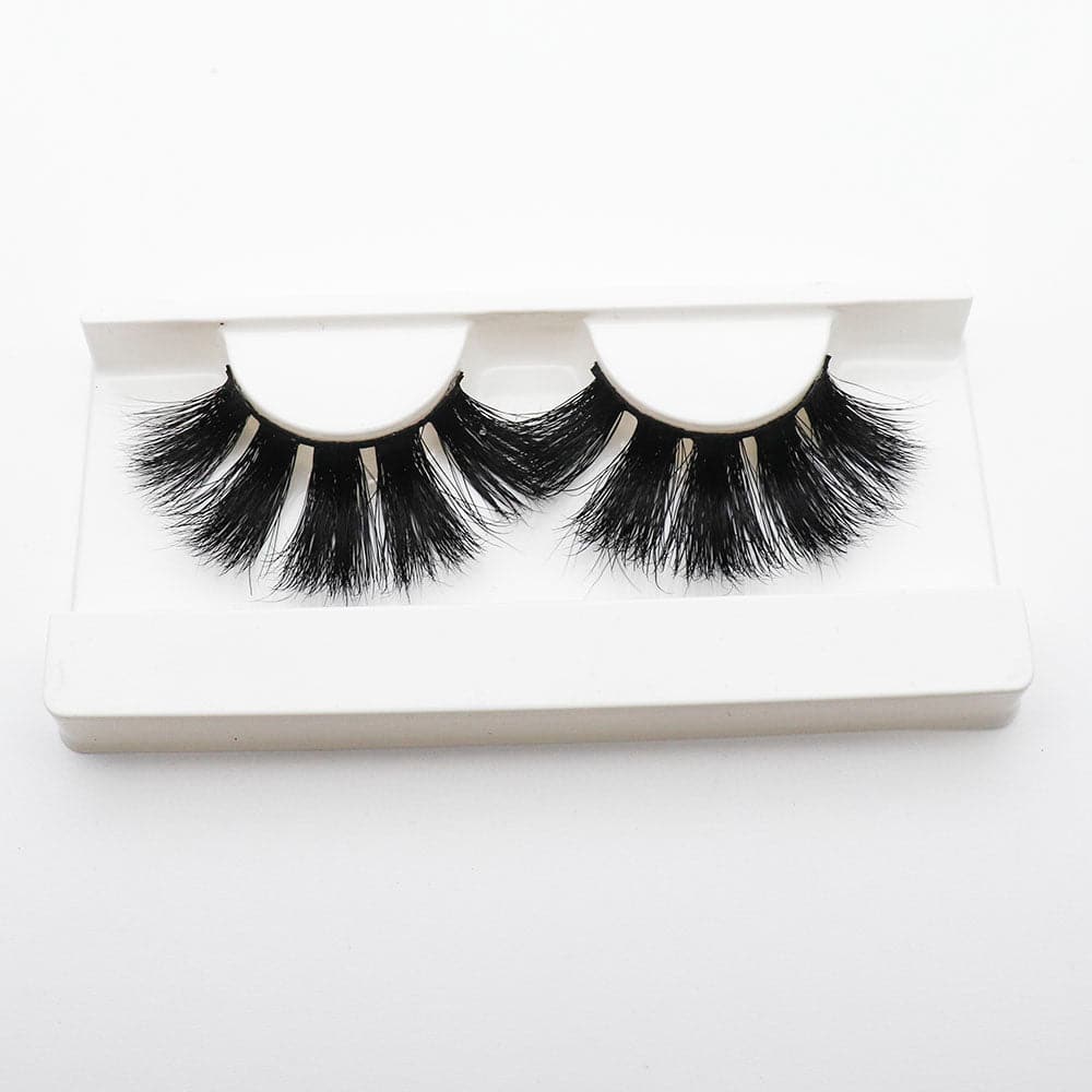 SISDORE 25mm Long Mink Hair Messy Multilayer Cross 3D False Eyelashes EL-003