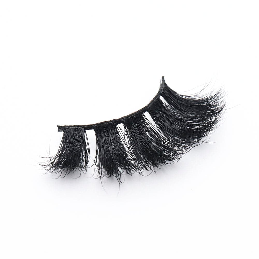 SISDORE 25mm Long Mink Hair Messy Multilayer Cross 3D False Eyelashes EL-003