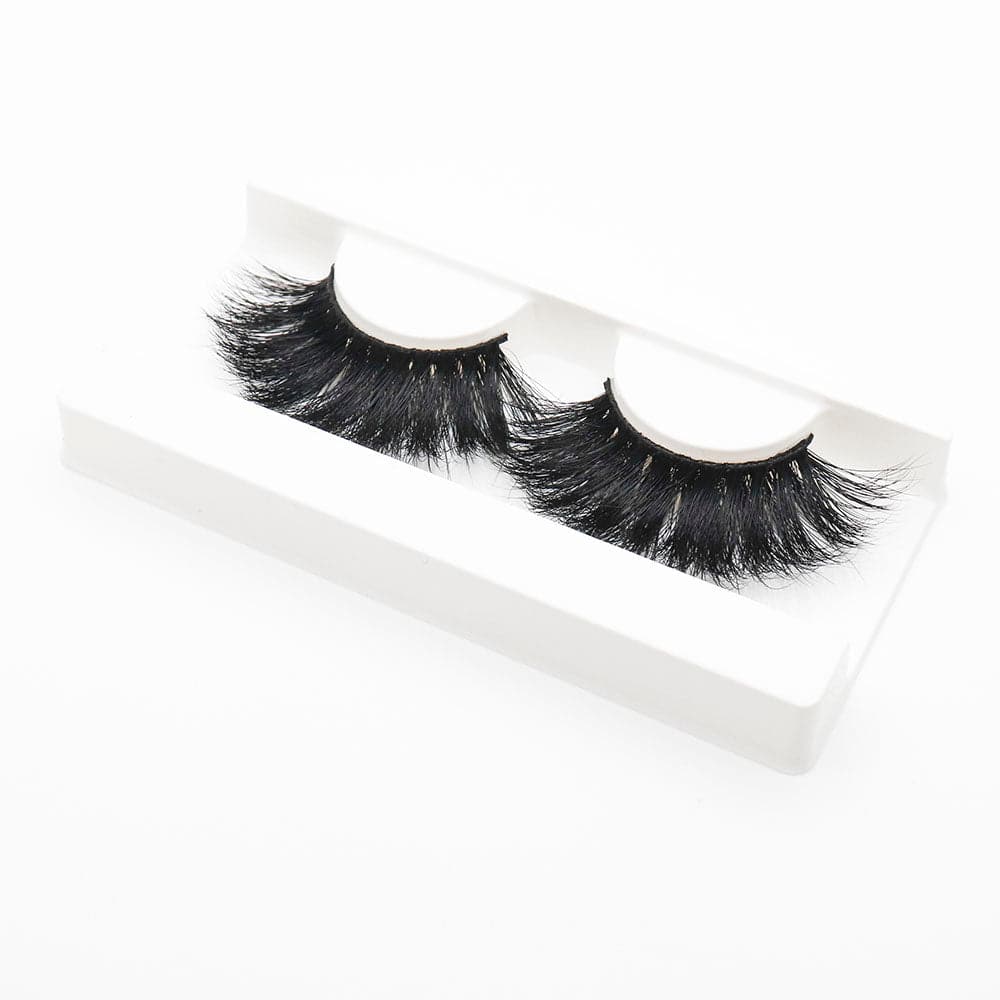 25mm Long Mink Hair Messy Multilayer Cross 3D False Eyelashes EL-010