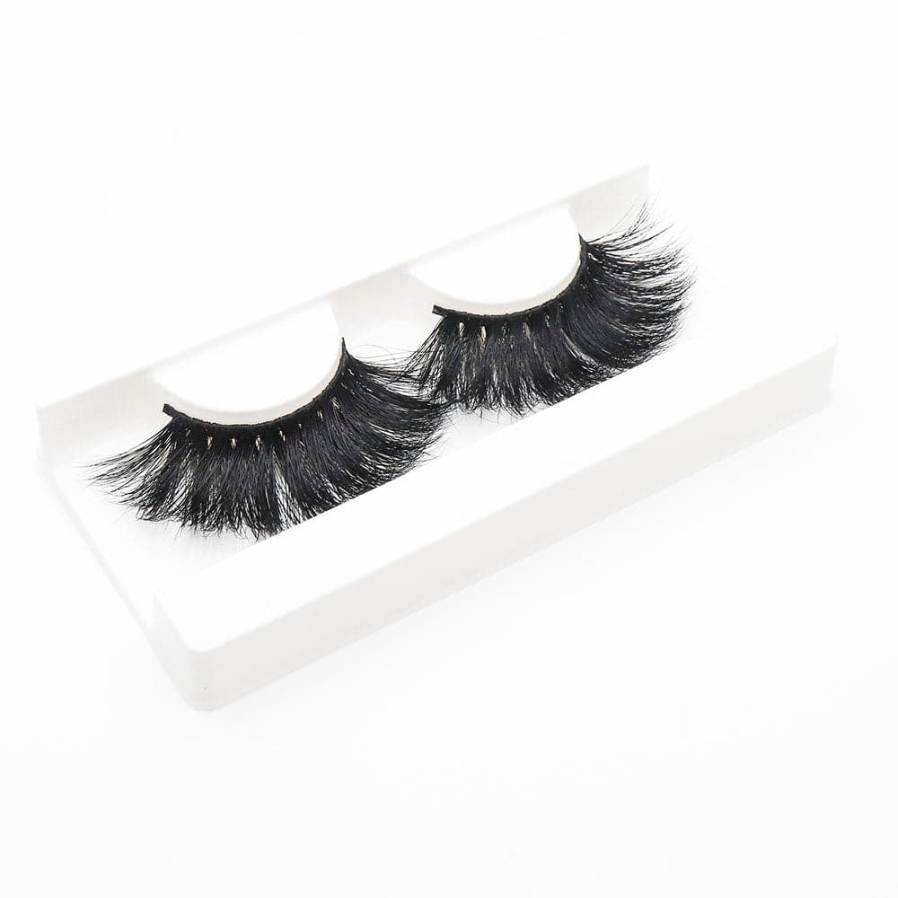 25mm Long Mink Hair Messy Multilayer Cross 3D False Eyelashes EL-010