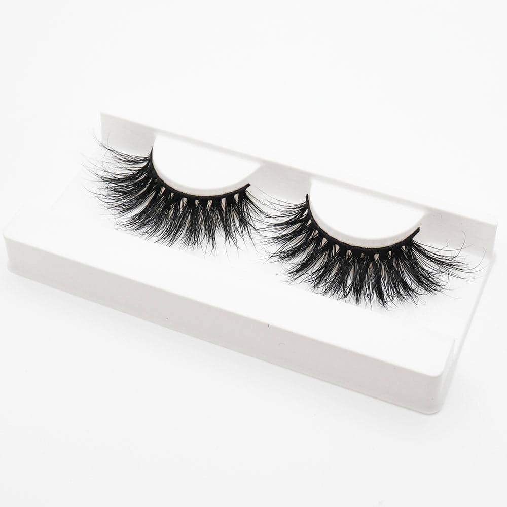 25mm Long Mink Hair Messy Multilayer Cross 3D False Eyelashes EL-014