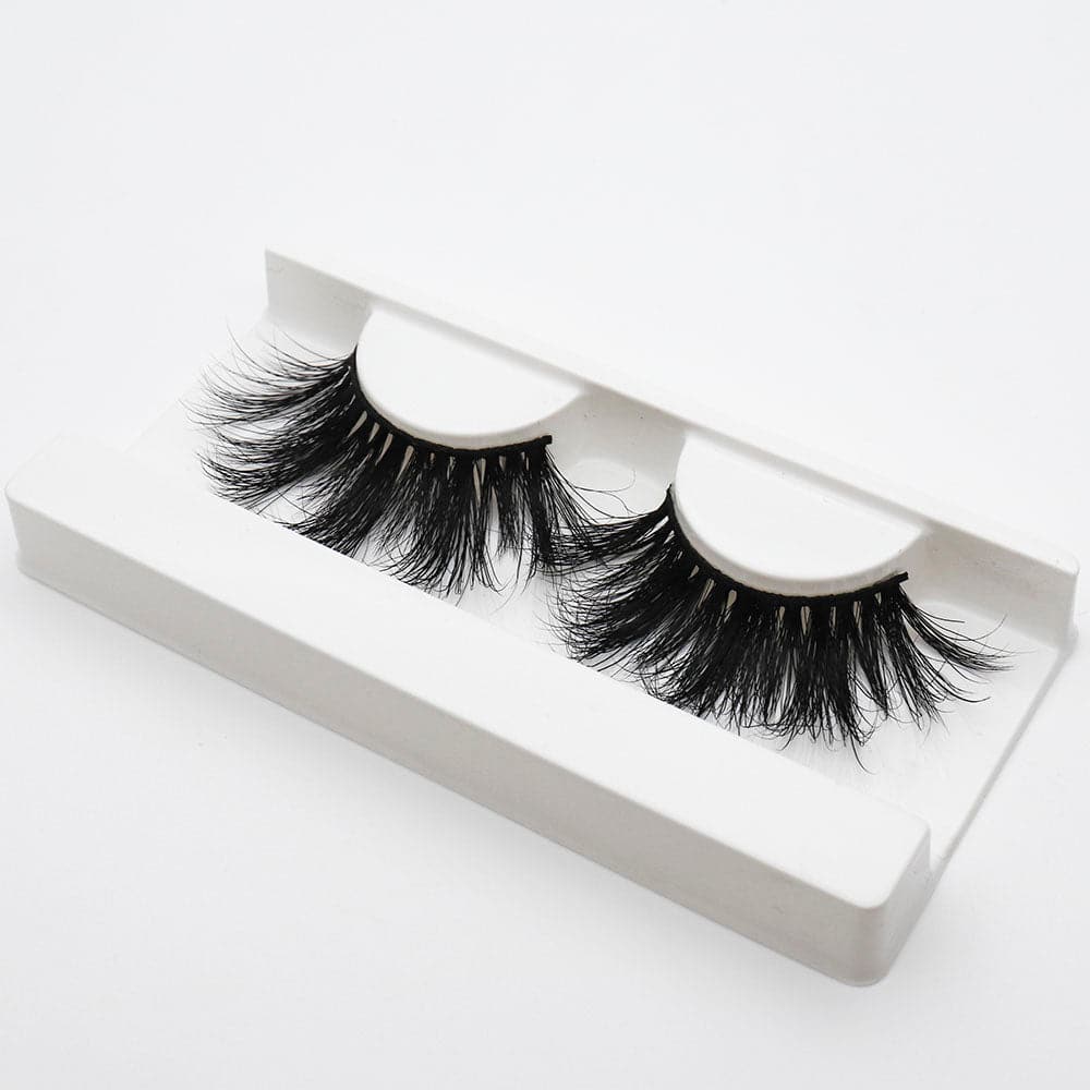 25mm Long Mink Hair Messy Multilayer Cross 3D False Eyelashes EL-015