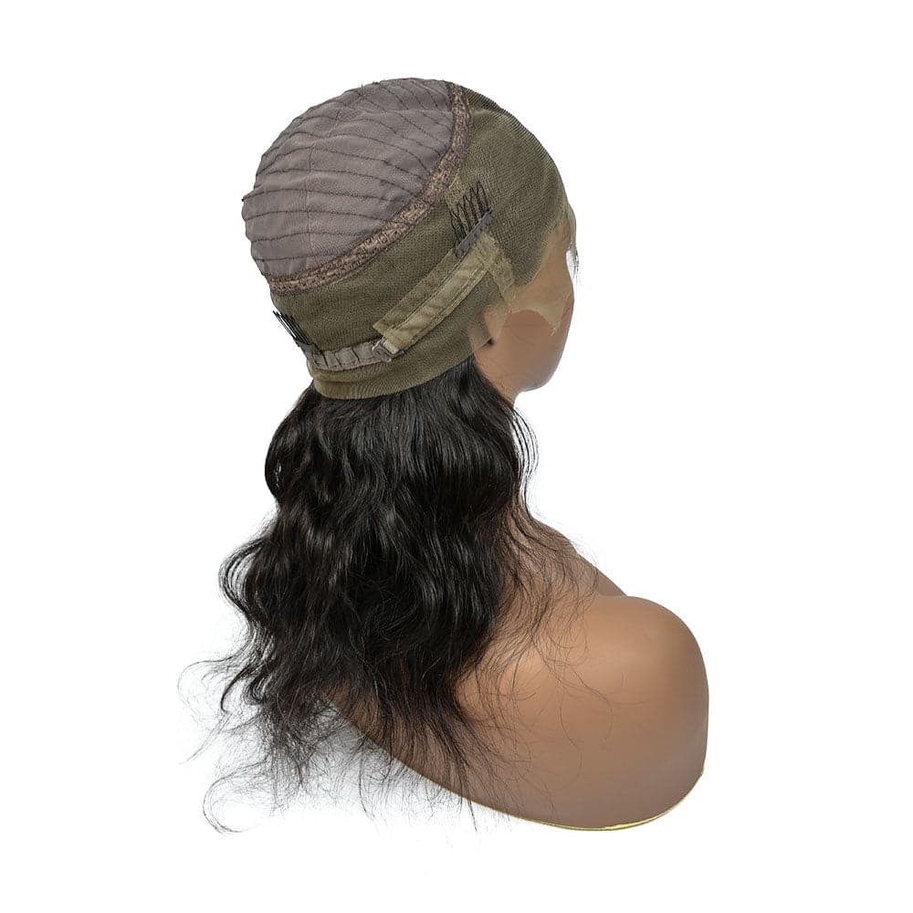 Body Wave human hair 360 lace wig cap