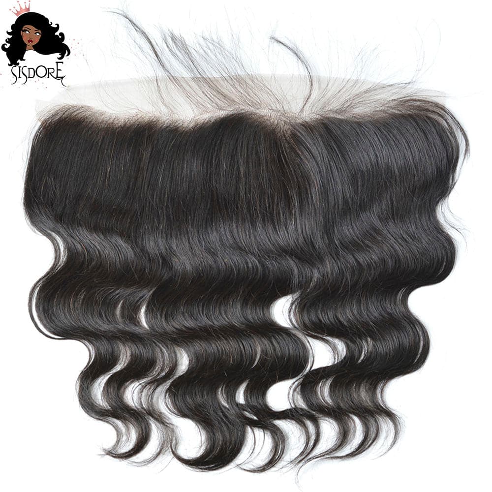 Natural Color Body Wave Brazilian Hair 13 by 4 lace frontal