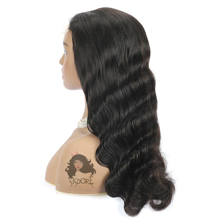  Natural Color Body Wave 4x4 HD Lace Closure Wigs 13x4 Lace Front Wigs