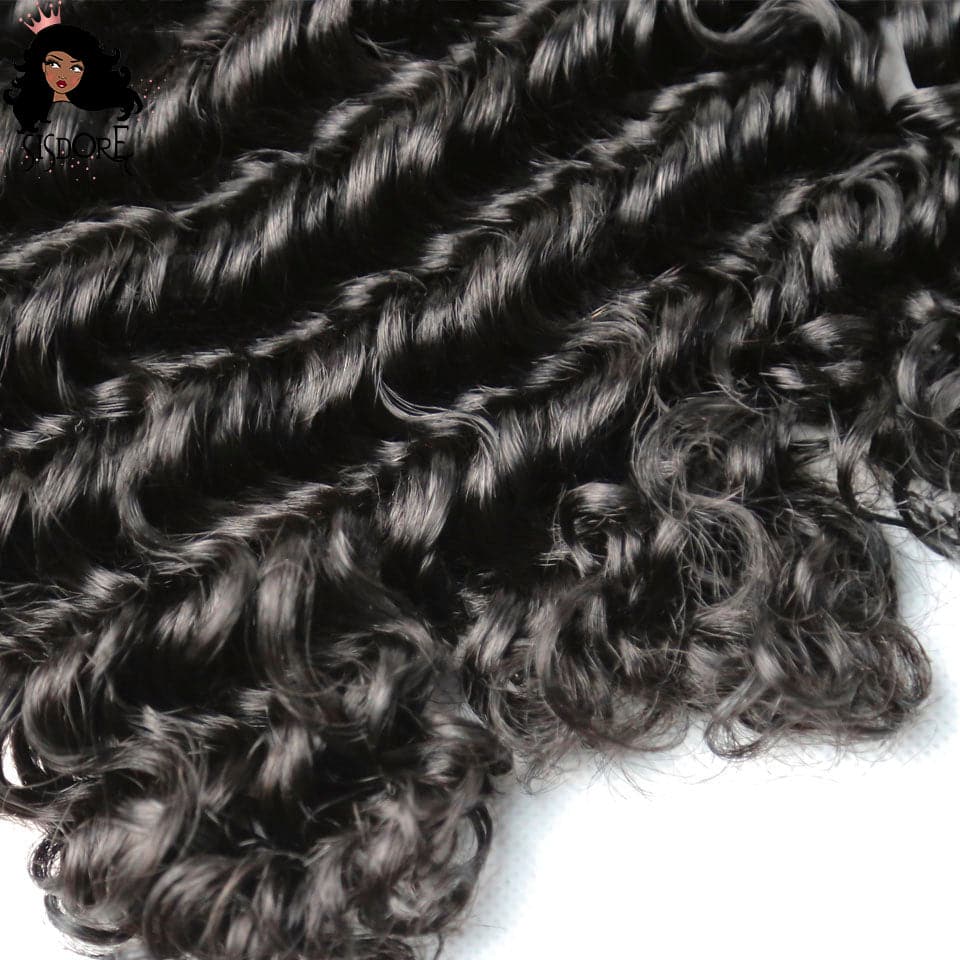 Natural Color Deep Wave Virgin Brazilian Hair 3 Bundles DWB-006