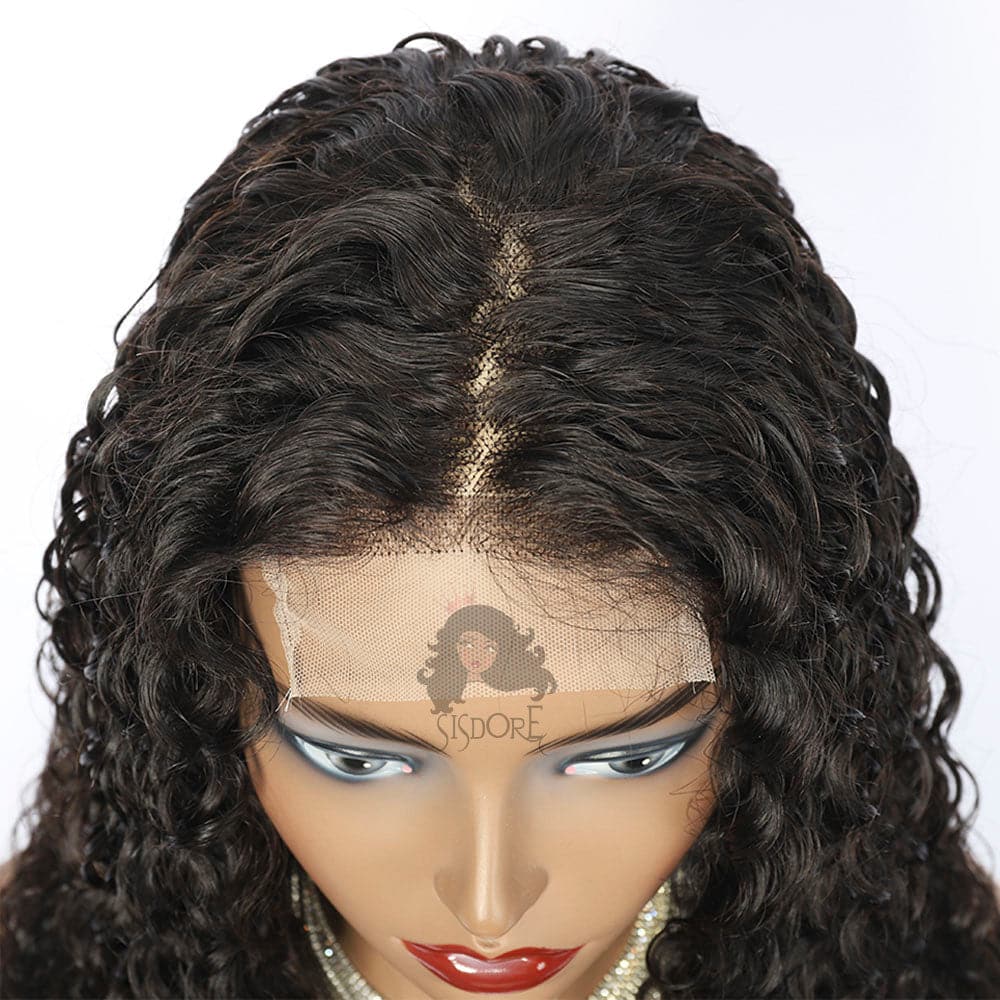 Natural-black-water-wave-human-hair-4x4-lace-closure-wigs 