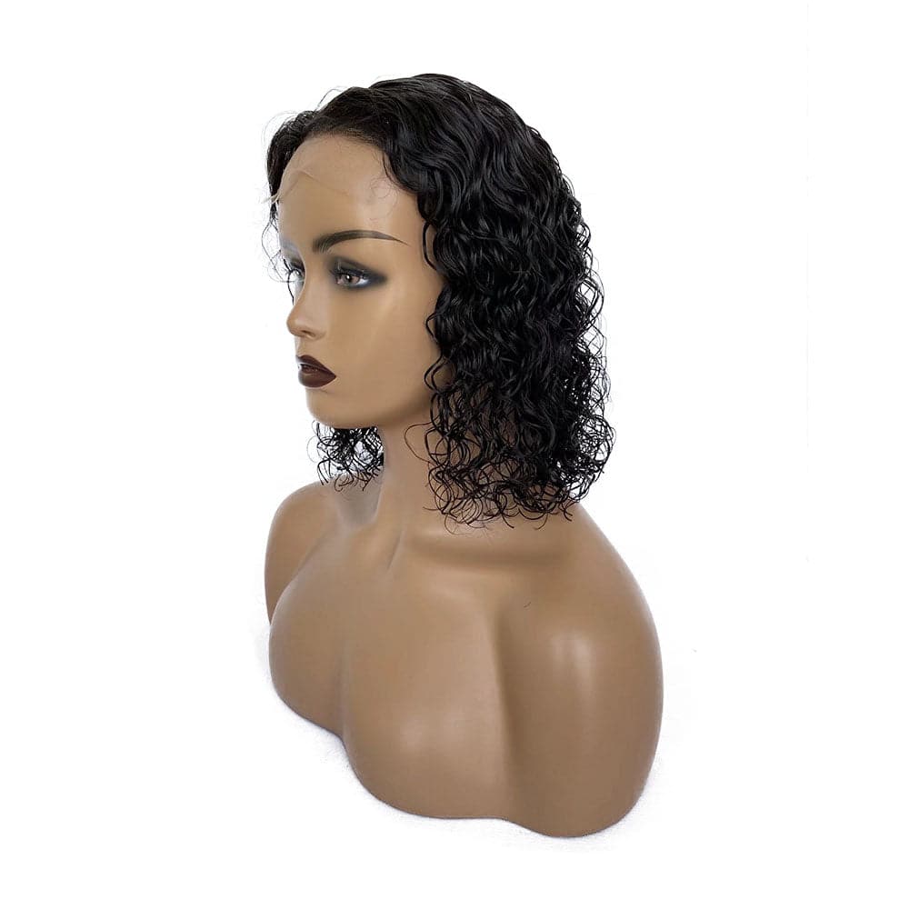 Water Wave Short Curly Bob Lace Front Wig For Black Women