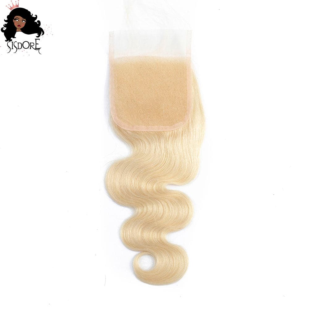 613 body wave 4x4 lace closure human hair