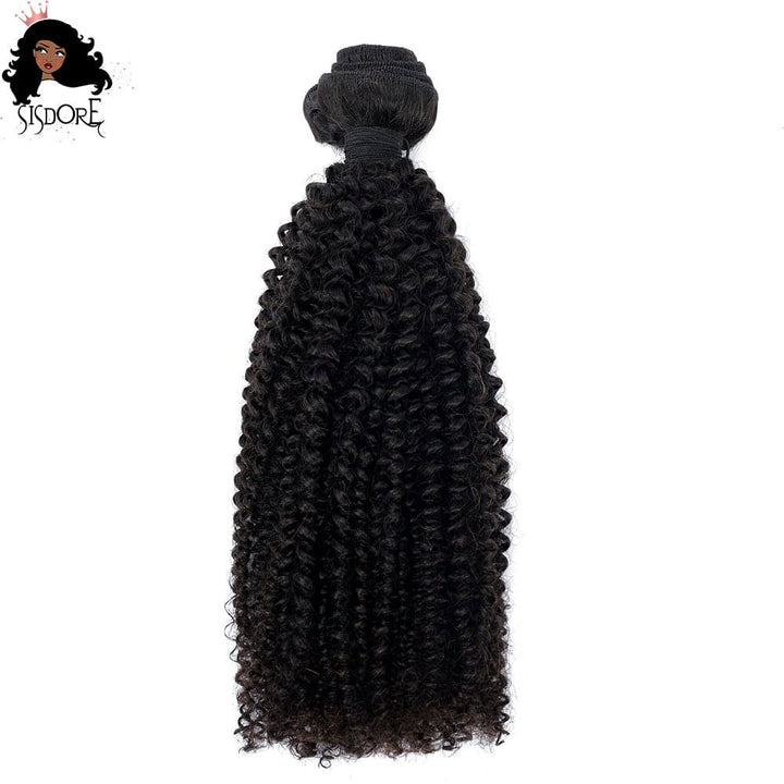 El cabello humano rizado afro rizado teje 3 ofertas de paquetes 