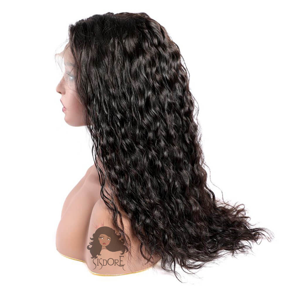 Wet and Wavy Human Hair Wigs | Water Wave Hair Full Lace Wig