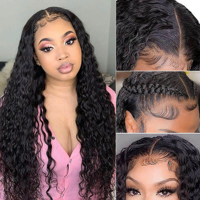 Wet and Wavy Human Hair Wigs | Water Wave Hair Glueless Full Lace Wig