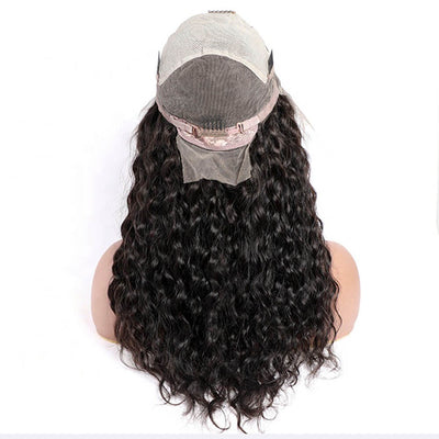 Wet and Wavy Human Hair Wigs | Water Wave Hair Full Lace Wig cap construction